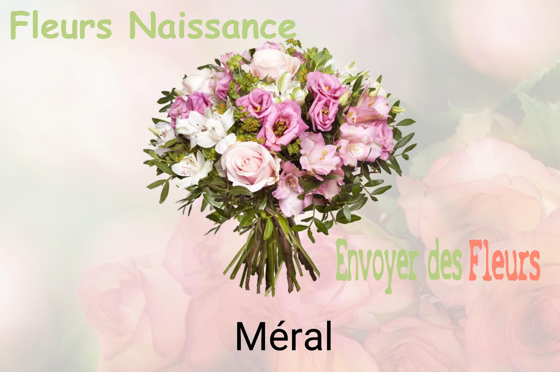 Bouquet de fleurs de naissance livré à Méral